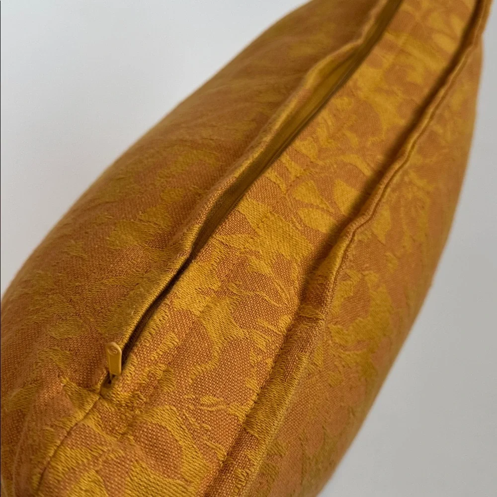 PAD Home Design Concept Gaida Mustard Colored Pillow 15”x15”